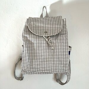 BAGGU Grid Pattern Backpack